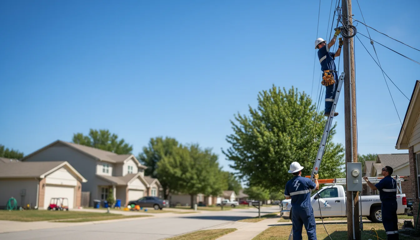 Residential electrician providing installation services in Woodway, TX